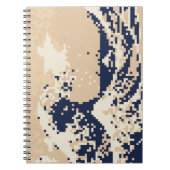 Pixel Tsunami 8 Bit Pixel Art Notizblock (Vorderseite)