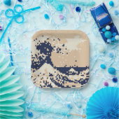 Pixel Tsunami 8 Bit Pixel Art Pappteller (Party)