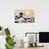 Pixel Tsunami 8 Bit Pixel Art Poster (Heimbüro)