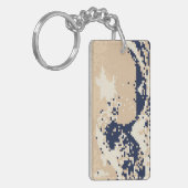 Pixel Tsunami 8 Bit Pixel Art Schlüsselanhänger (Vorderseite links)