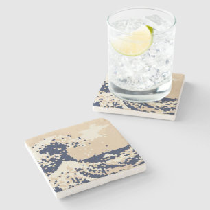 Pixel Tsunami 8 Bit Pixel Art Steinuntersetzer