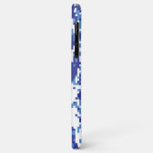 Pixel Tsunami Blau 8 Bit Pixel Art Case-Mate iPhone Hülle (Hinten/Links)