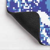 Pixel Tsunami Blue 8 Bit Pixel Art Mousepad (Ecke)