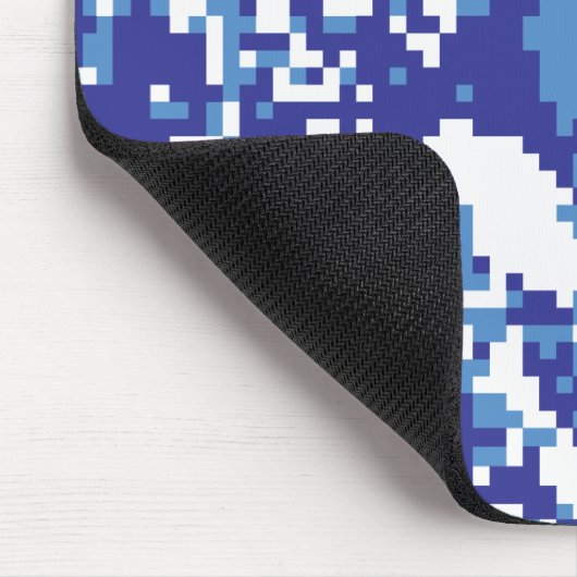 Pixel Tsunami Blue 8 Bit Pixel Art Mousepad (Ecke)