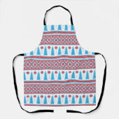 Pixel Ugly Sweater Christmas Pattern Schürze (Vorderseite)