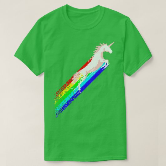 Pixel Unicorn T-Shirt (Design vorne)