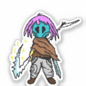 Pixel Vengeance: Wasteland Heroine Aufkleber (Vorderseite)