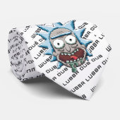 Pixel Vers Rick Drooling Head Krawatte (Gerollt)