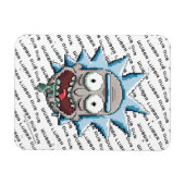 Pixel Vers Rick Drooling Head Magnet (Horizontal)