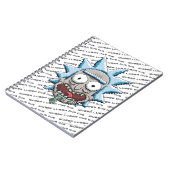 Pixel Vers Rick Drooling Head Notizblock (Linke Seite)