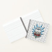 Pixel Vers Rick Drooling Head Notizblock (Innenseite)