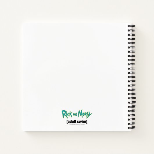 Pixel Vers Rick Drooling Head Notizblock (Rückseite)