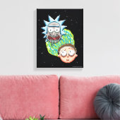Pixel Vers Rick und Morty Portal Graphic Leinwanddruck (Insitu (Wohnzimmer))