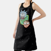 Pixel Vers Rick und Morty Portal Graphic Schürze (InSitu)