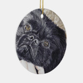 "Pixel-" Verzierung Keramik Ornament (Rechts)