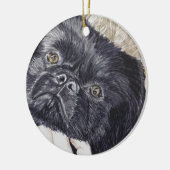 "Pixel-" Verzierung Keramik Ornament (Links)