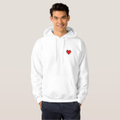Pixel-Videospiel-Herz Hoodie (Vorne ganz)
