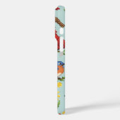 Pixel-Vögel und Blume Case-Mate iPhone Hülle (Rückseite / Links)