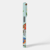 Pixel-Vögel und Blume Case-Mate iPhone Hülle (Rückseite / Rechts)