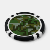 Pixel-Wald-Tarnmuster Pokerchips (Einzeln)