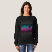 Pixel Warp Angst Glitch Retro Vaporwave Sweatshirt (Vorne ganz)