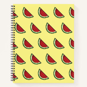 Pixel Wassermelonenmuster Notizblock