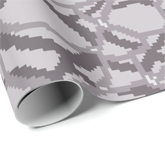 Pixel-Wasserwellenmuster Geschenkpapier (Rolleneckpunkt)