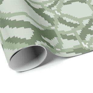 Pixel-Wasserwellenmuster Geschenkpapier