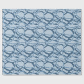 Pixel Water Ripple Pattern Geschenkpapier (Flach)