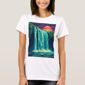 pixel waterfall T-Shirt (Vorderseite)
