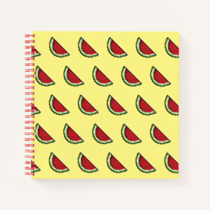 Pixel-Watermelon-Muster Notizblock