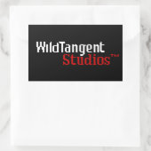 Pixel-WildTangent-Logo-Aufkleber Rechteckiger Aufkleber (Tasche)