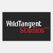 Pixel-WildTangent-Logo-Aufkleber Rechteckiger Aufkleber (Vorderseite)