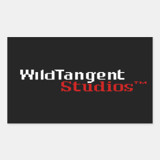 Pixel-WildTangent-Logo-Aufkleber Rechteckiger Aufkleber