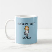 Pixel World's Best Doctor - Frauenversion - Tasse (Links)