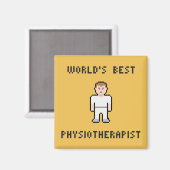 Pixel World's bester Physiotherapeut Magnet (Vorderseite/Rückseite)