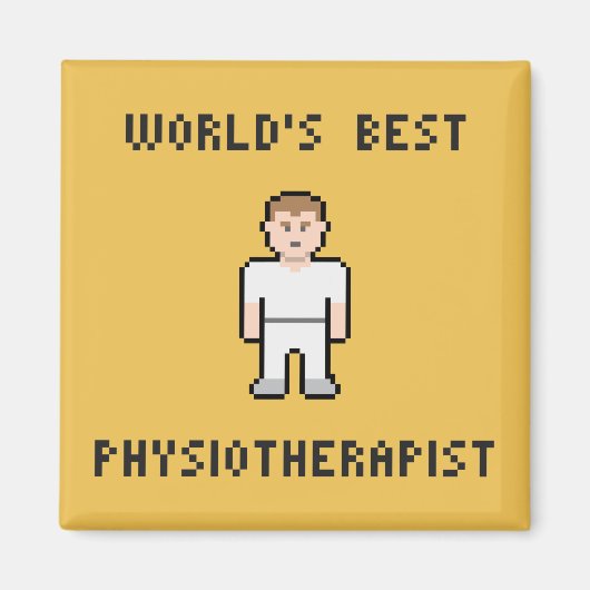 Pixel World's bester Physiotherapeut Magnet (Vorne)