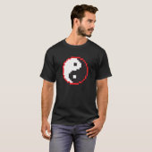 Pixel Yin-Yang T-Shirt (Vorne ganz)