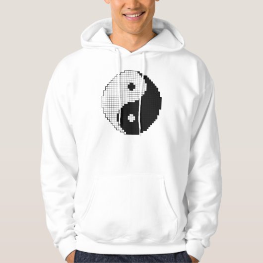 Pixel Yinyang-Shirt Hoodie (Vorderseite)