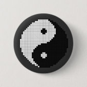 Pixel-Yinyang-Taste Button (Vorderseite)