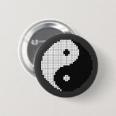 Pixel-Yinyang-Taste Button (Vorne & Hinten)