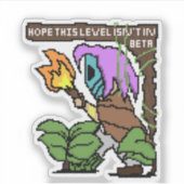 Pixel-Zeichen vergrößern - "Beta-Level"? Aufkleber (Vorderseite)