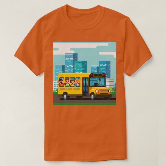 Pixel Zurück zur Schule T-Shirt (Design vorne)
