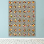 Pixelart-Mathematisches Muster  Leinwanddruck (Insitu (Holzboden))