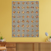 Pixelart-Mathematisches Muster  Leinwanddruck (Insitu (Wohnzimmer))