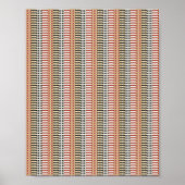 Pixelart-Muster  Poster (Vorne)