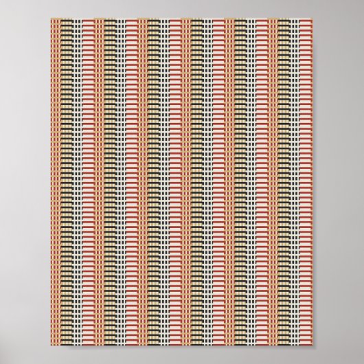 Pixelart-Muster  Poster (Vorne)
