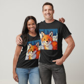 Pixelart, Pixel Art, Fox, vos T-Shirt (Unisex)