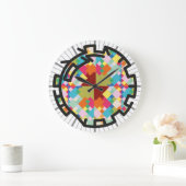 PIXELAT chained numbers by Masanser Große Wanduhr (Zuhause)