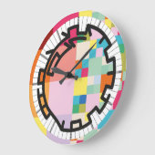 PIXELAT chained numbers by Masanser Große Wanduhr (Winkel)